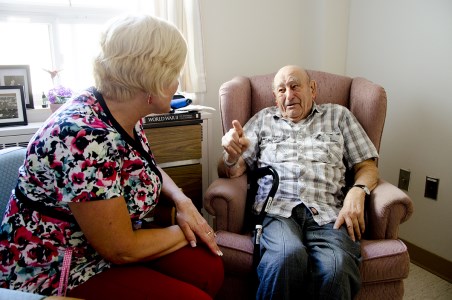 PSW and Resident Personal support worker and Resident