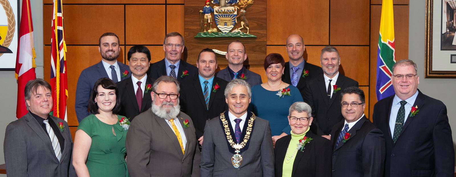 2018-2022 Thunder Bay City Council Group shot of the members of the 2018-2022 Thunder Bay City Council