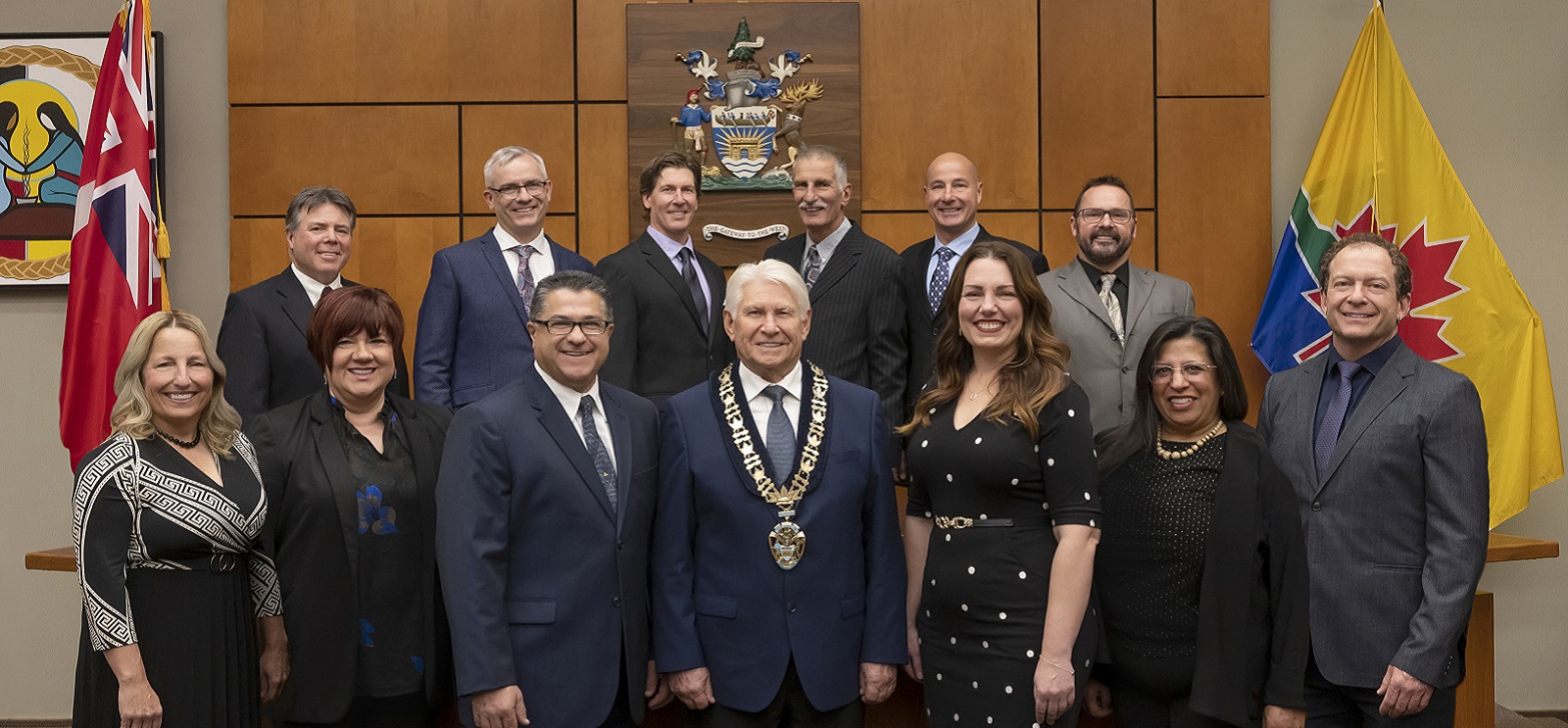 2022-2026 Thunder Bay City Council Group shot of the members of the 2022-2026 Thunder Bay City Council